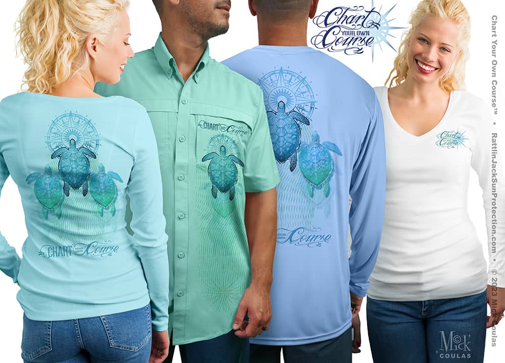 Ladies Fishing Shirts, Turtle Clothes, Performance Shirts