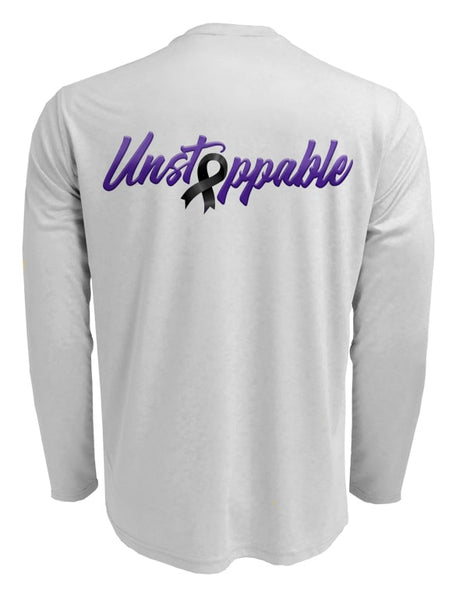 Mens-Unstoppable-UV-Crew_Neck-LS-Grey-Back view