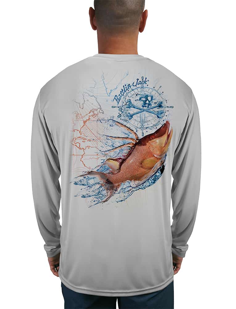 Fish Skinz Mens Performance Fishing Shirt UV 50 Protection