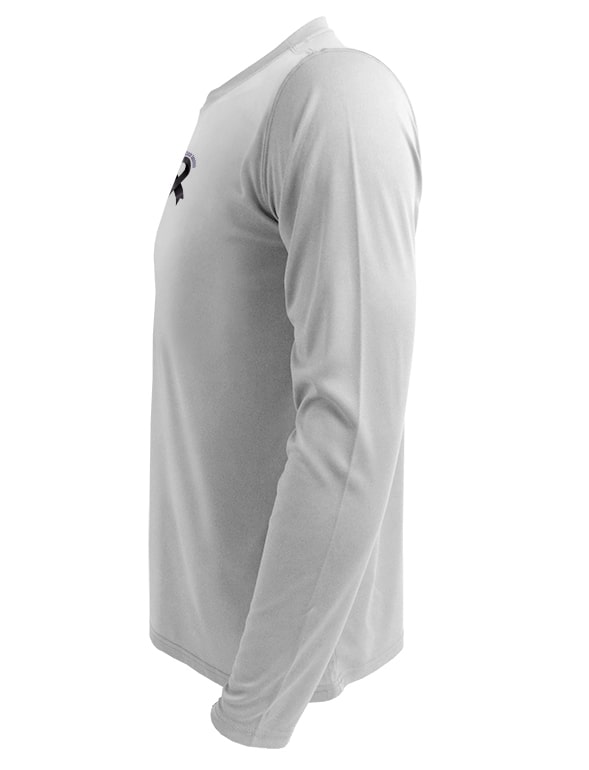 Mens-Unstoppable-UV-Crew_Neck-LS-Grey-Left View