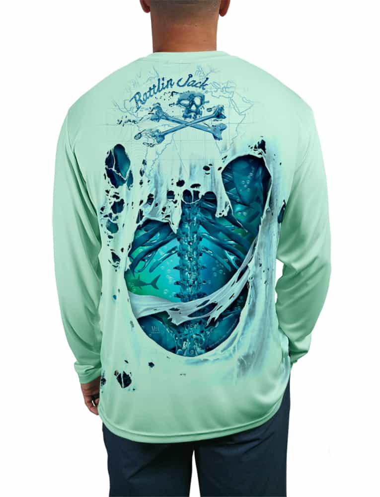 Skeleton-Water-UPF-50-Fishing-Shirt-LS-Rattlin-Jack-Front-Teal