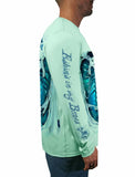 Skeleton-Water-UPF-50-Fishing-Shirt-LS-Rattlin-Jack-Right side shown in Teal