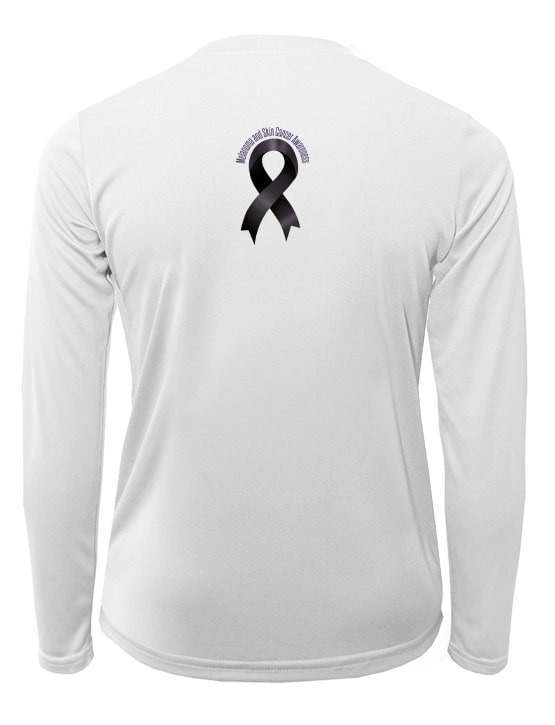 Womens-Unstoppable-UV-Crew-Neck Long Sleeves in White Front View