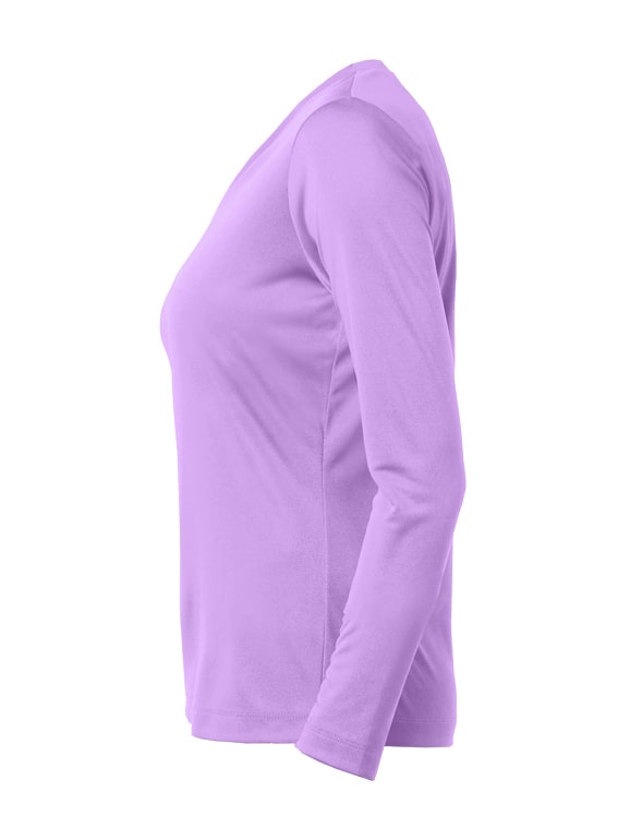 Womens-Unstoppable-UV-v-Neck-LS-Lilac-left