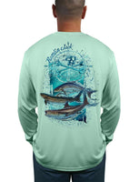 Men's Cobia Sun Protection Fishing Shirt by Rattlin Jack | Long Sleeve | UPF 50 | Wicking | Performance Polyester Rash Guard |