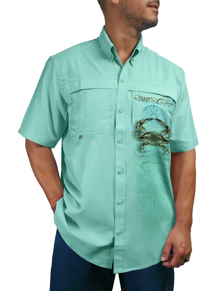 Crab-Button-Down-Sun-Shirt-Chart-Your-Own-Course-Teal