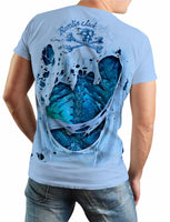 Mens-Skeleton-Water-Short-Sleeve-UV-BLUE-back view