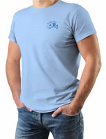 Mens-Skeleton-Water-Short-Sleeve-UV-BLUE-front view