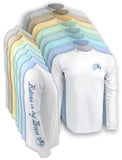 Men's Original Compass UV Fishing Shirt by Rattlin Jack | Long Sleeve | UPF 50 Sun Protection | Performance Polyester Rash Guard |