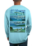 Rattlin-Jack-Inshore-Slam-UV-Fishing-Shirt-Mens-Long-Sleeve-Aqua-Back view