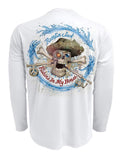 Rattlin-Jack-Original-Compass-UV-Fishing-Shirt-Mens Back View in White
