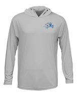 Rattlin-Jack-Shark-UV-Hooded-Fishing-Shirt Front view in Grey
