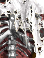 Rattlin-Jack-Skeleton-Steel-Bones-Fishing-Shirt-Mens-Detail of Back View in White