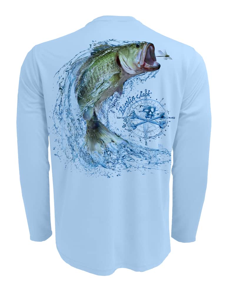Rattlin Jack Tail Walking Bass Fishing Shirt Men's UV Sun Protection –  Rattlin Jack Sun Protection