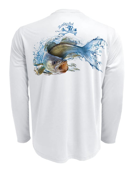 Men's UPF 50 Long Sleeve All Over Print Performance Fishing Shirt Bass –  Gamefish USA